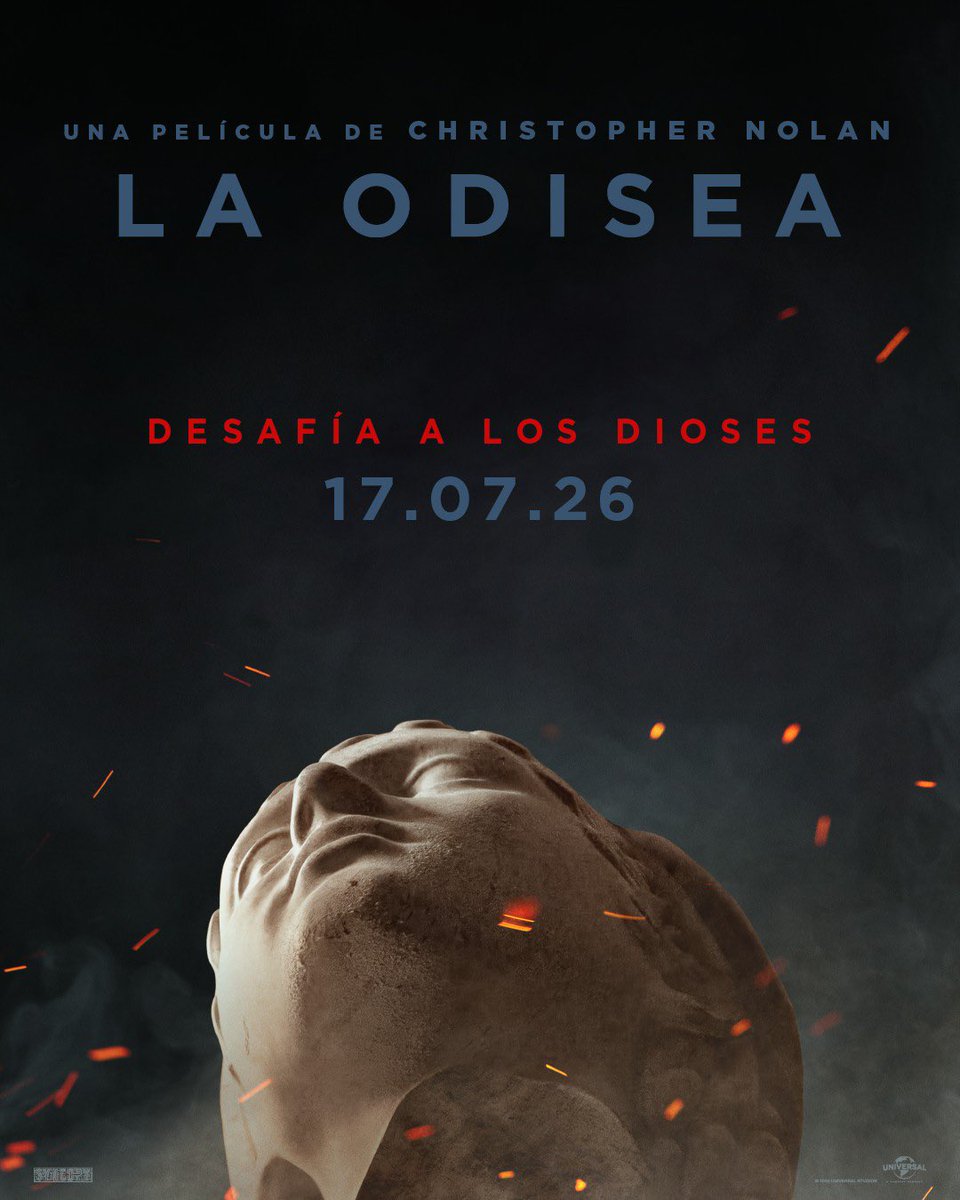 FilmHunters_es's tweet image. La película #LaOdisea de Christopher Nolan llegará a los cines el próximo 17 de julio de 2026.
La película ha sido rodada enteramente con con cámaras IMAX y ya tenemos el primer póster 🏛️
