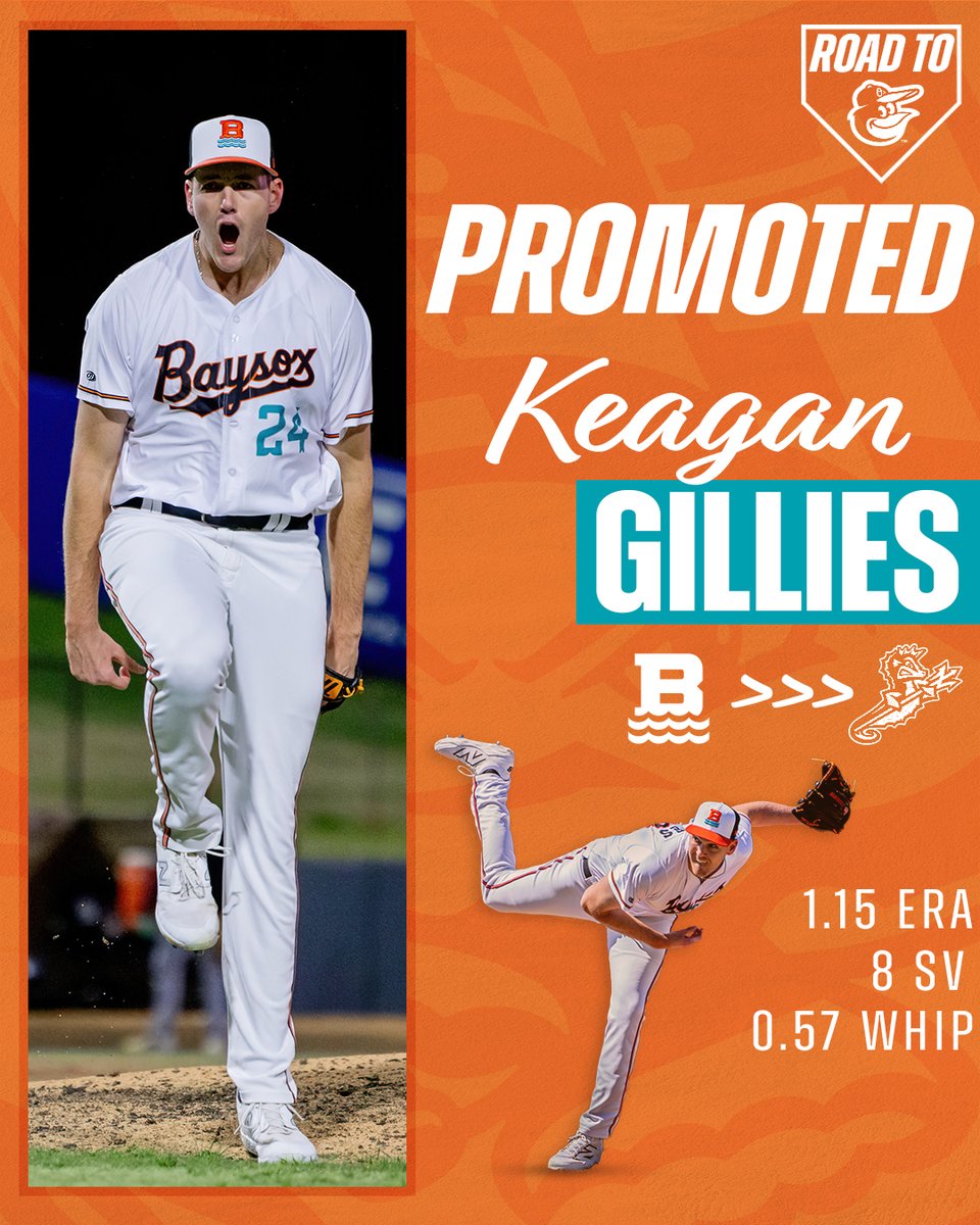 Keagan got the call!

Congrats to Keagan Gillies on the promotion to Triple-A Norfolk. Thanks for all the memories with the Baysox and best of luck!