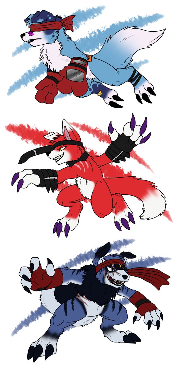 S0ulR0tten's tweet image. Dog Party!
Three Gaomon and one Inumon.
Some Light of Evolution related Digimon!
Join us, we have cookies!
discord.gg/NP75hcvn
(LoE is a Digimon Themed ARPG on Discord)
#Digimon #digimonoc #digimonart #digifake #digitalart #fakemon