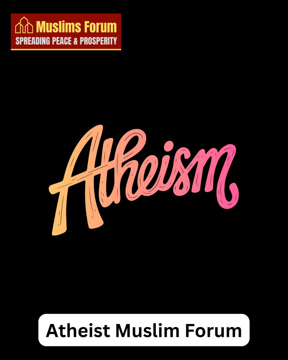 MuslimsForumCom's tweet photo. Muslims Forum encourages respectful dialogue and open exchange of worldviews through its Atheist-Muslim Forum, promoting mutual understanding and coexistence despite differing beliefs.
https://t.co/KZTeaPhNdt
#muslimsforum #islamicforum #dailyreminders #AtheistMuslimForum https://t.co/p8PegAKgFo