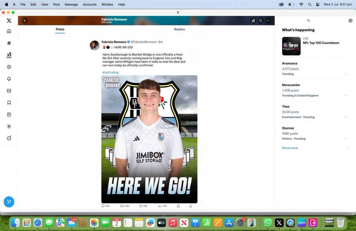 Seth Boardman (@sethb_media) on Twitter photo Harry Scarborough to Brig, HERE WE GO!
You know its 100% true when <a href="/FabrizioRomano/">Fabrizio Romano</a> posts about it.
<a href="/HarryScarbs3/">Harry Scarborough</a>
#fabrizioromano #UpTheBrig Harry Scarborough to Brig, HERE WE GO!
You know its 100% true when <a href="/FabrizioRomano/">Fabrizio Romano</a> posts about it.
<a href="/HarryScarbs3/">Harry Scarborough</a>
#fabrizioromano #UpTheBrig