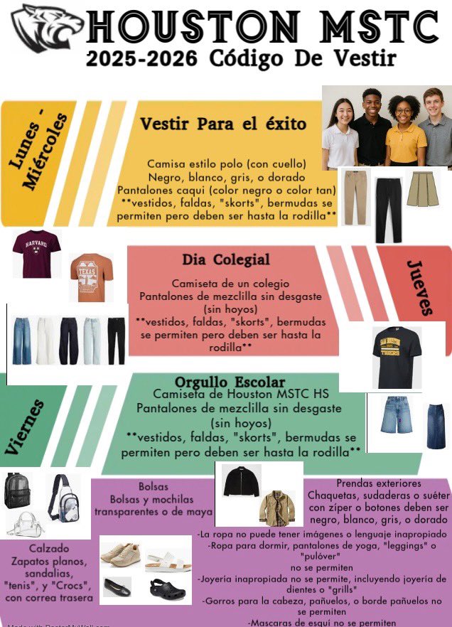 This fall, we’re returning to a more structured dress code for students &amp; staff—supporting focus, safety, and respect for the value of education. 📚👔
Let’s dress for success and show pride in our learning community!
#BackToSchool #DressCode #FutureReady