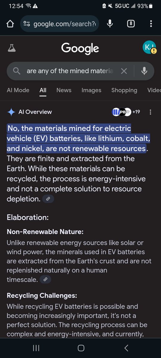 THIS, is manipulation. 
Where's the race to invent technology to recycle components from used EV's?
Why in such a rush to deplete Earth's resources?