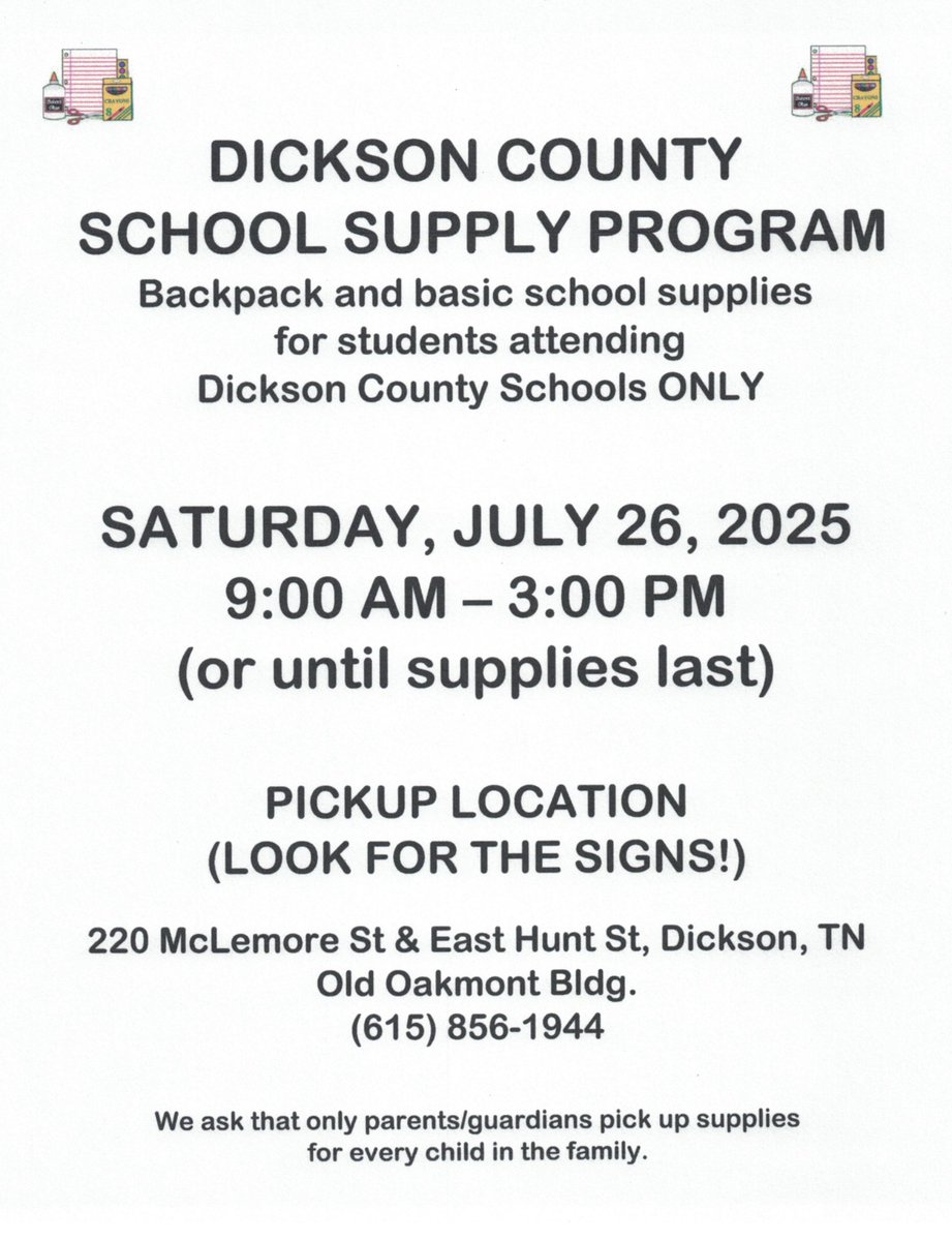 School Supply Program!