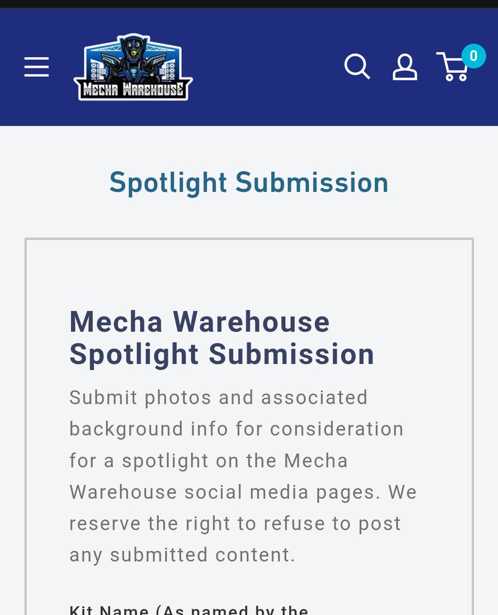We want to share your build!  If we share your build in July you'll have a random chance at a $25 Mecha Warehouse gift card.

mechawarehouse.com/pages/spotligh…