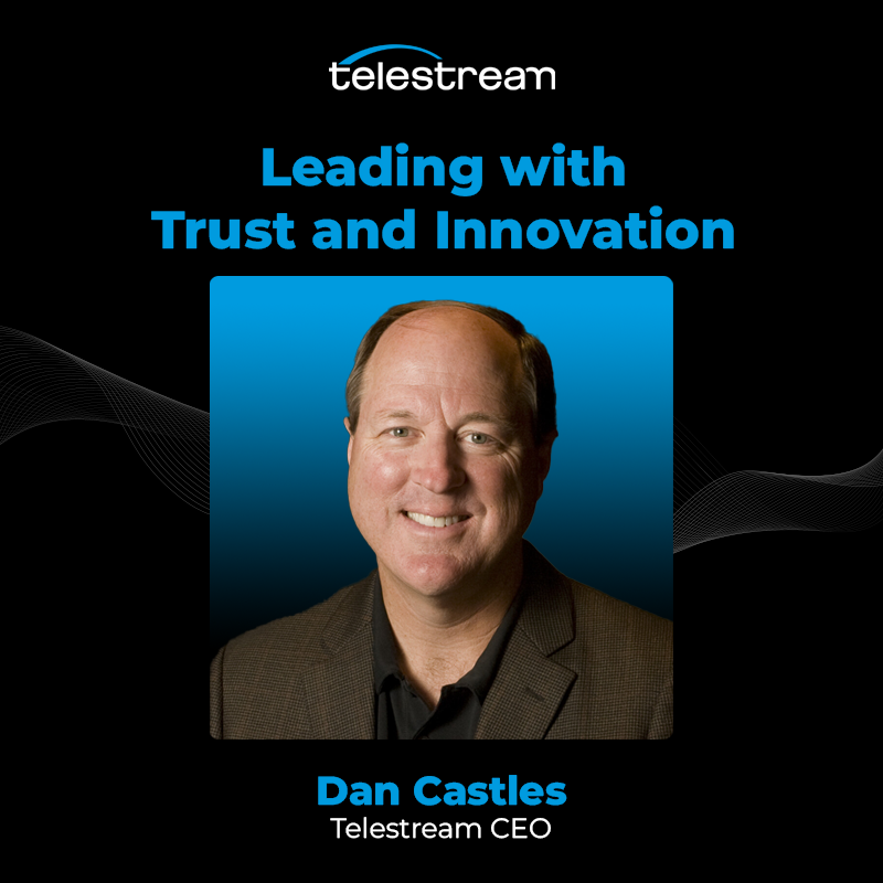 Back at the helm, Telestream CEO Dan Castles is driving clarity, trust &amp; customer focus. His new blog shares what’s working &amp; where we’re headed.

📖 Read more: bit.ly/40lMkEL 

#LeadershipInAction #Telestream