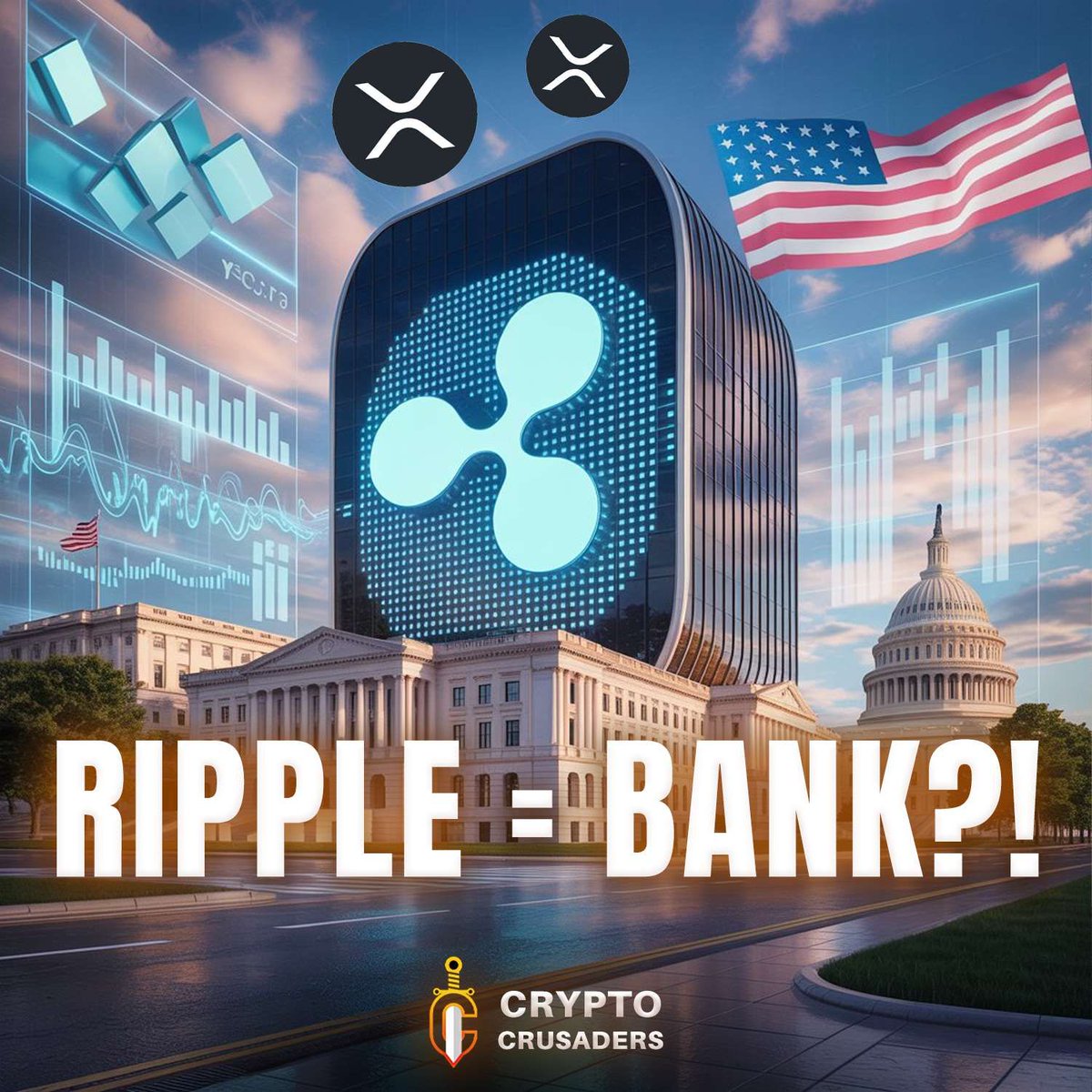 BREAKING: Ripple has applied for a U.S. National Bank License. XRP is  getting closer to the heart of the U.S. financial system. #XRP