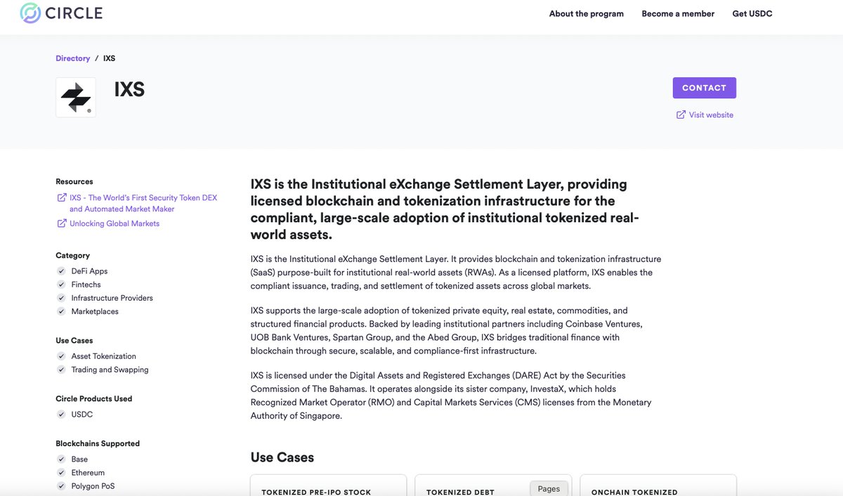 $IXS <a href="/IxsFinance/">IXS</a> + <a href="/circle/">Circle</a> 

Partners? ✅