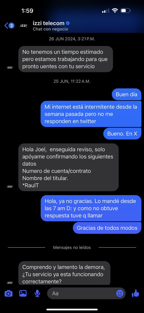 _noiret's tweet photo. @izzi_mx , @ayudaizzi dice tu asesor telefónico que “estoy en negación” al solicitar asistencia y me indica que no hubo mensajes ni comunicación mía x ningún medio. Es broma, ¿vdd?  Solicitanding cancelación de cuenta . No funcionan y culpan a uno. A ver @telmex que tal https://t.co/QJFursO2Wn