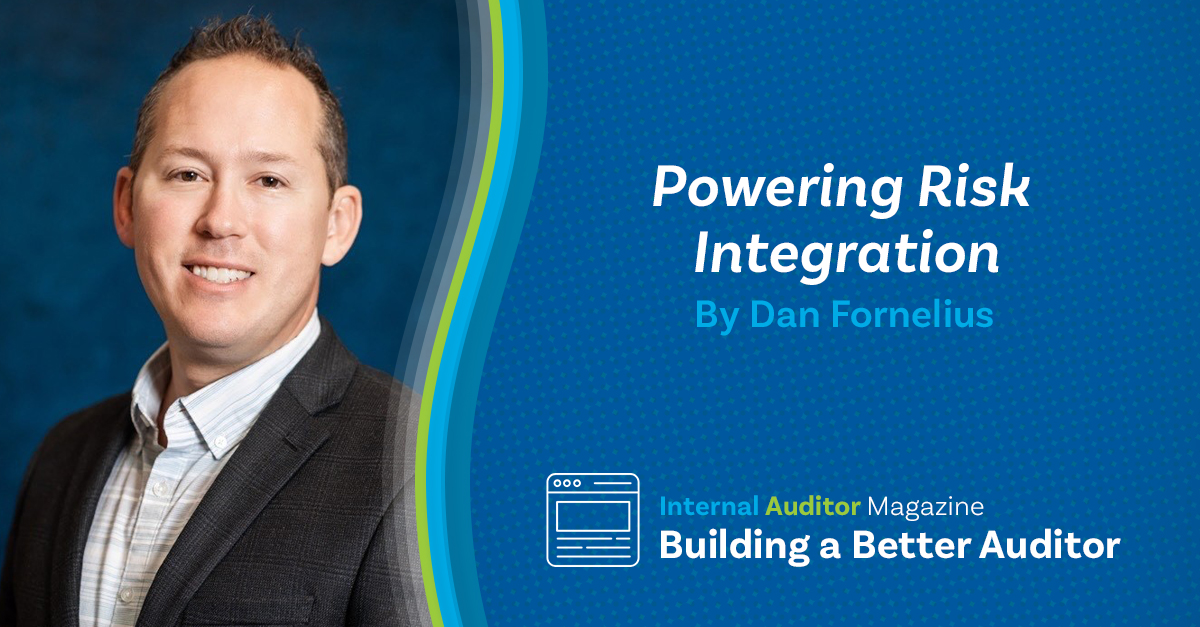 An integrated risk model can ensure internal audit and ERM functions are on the same page in managing organizational risks, says Dan Fornelius in the latest “Building a Better Auditor” blog post. Read it now: loom.ly/Dr7TUzw #IaMagIIA #ERM