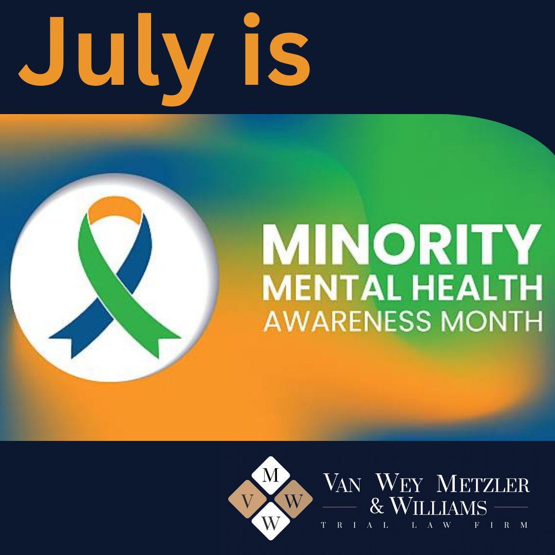 July = #MinorityMentalHealthMonth. How can law firms help close legal &amp; mental health gaps? #EquityInAction #MinorityMentalHealth #JusticeForAll