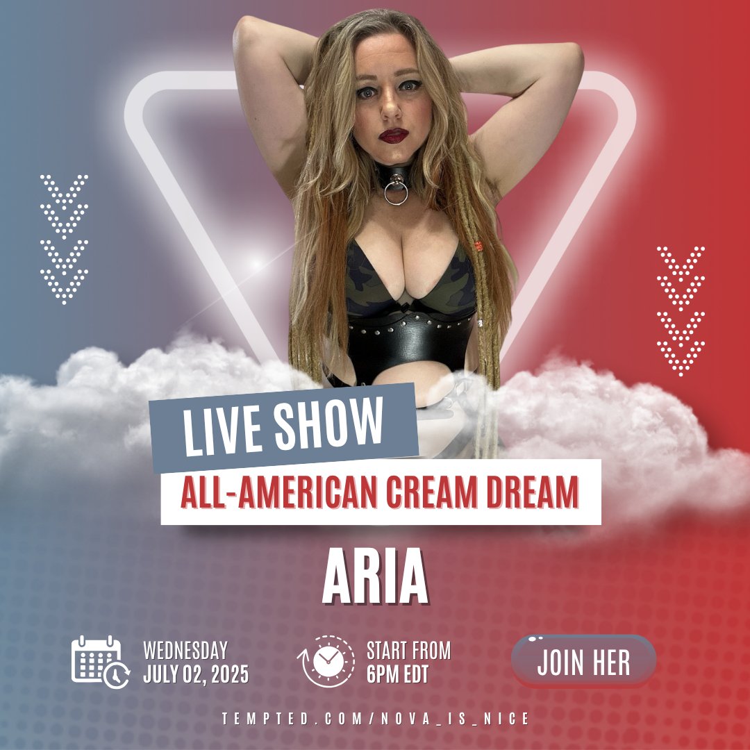 🍎 <a href="/aria_bunny_/">Aria Bunny</a>
🕖 July 02, 6pm EDT
😏 Nova’s serving up a #CreamDream you’ll crave all night long...
🔗 tinyurl.com/bddedbpf

#livestreaming #xxx #exposed #explicit #nsfw #creamy #naked #juicy