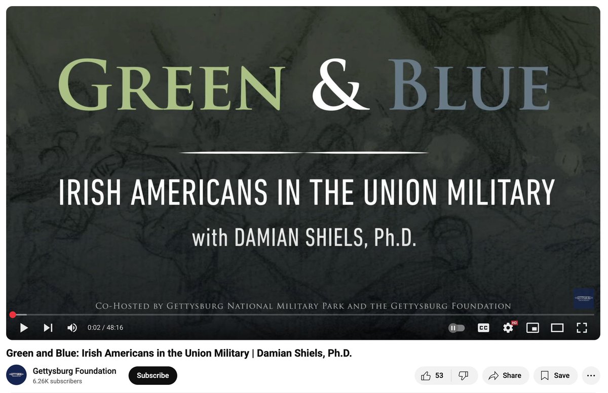 LSU Press (@lsupress) on Twitter photo Don't miss this Gettysburg Foundation video featuring Damian Shiels (<a href="/irishacw/">Damian Shiels</a>) and his book, "Green and Blue: Irish Americans in the Union Military." bit.ly/4knM8Ma Don't miss this Gettysburg Foundation video featuring Damian Shiels (<a href="/irishacw/">Damian Shiels</a>) and his book, "Green and Blue: Irish Americans in the Union Military." bit.ly/4knM8Ma