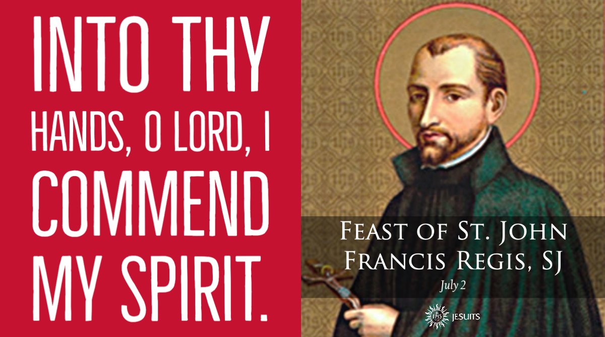 briangpaulson's tweet image. Today the Society of Jesus celebrates the feast of St. John Francis Regis. St. John Francis Regis, pray for us! ow.ly/14sI50FnLix