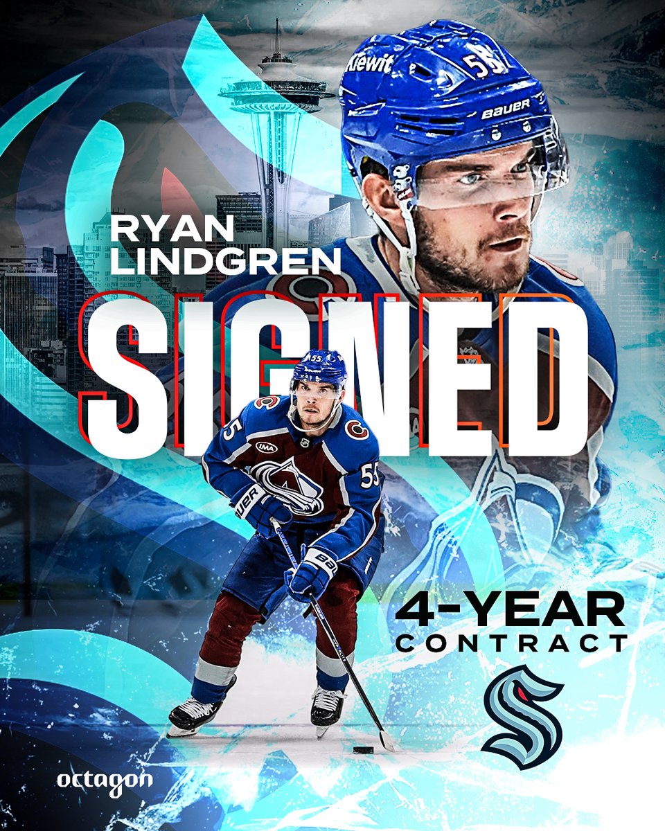 Octagon Hockey (@octagonhockey) on Twitter photo Headed to Seattle ⚓
Ryan Lindgren has signed a four-year contract with the <a href="/SeattleKraken/">Seattle Kraken</a>. ✍️ Headed to Seattle ⚓
Ryan Lindgren has signed a four-year contract with the <a href="/SeattleKraken/">Seattle Kraken</a>. ✍️