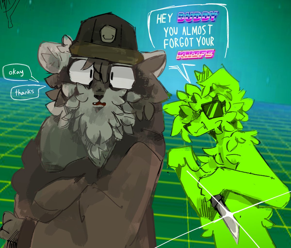 restedgrapes's tweet image. new ocs are retroslop