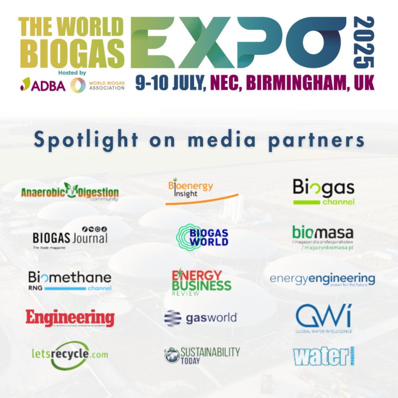 ADBA – Anaerobic Digestion & Bioresources Asso. (@adbioresources) on Twitter photo World Biogas Expo tinyurl.com/ybzrttjw 🙏 media partners
<a href="/anaerobicnews/">Steve Last</a>
<a href="/BioenergyInfo/">Bioenergy Insight</a>
<a href="/BiogasChannel/">Biogas Channel</a>
Biogas Journal @fvbiogas
<a href="/BiogasWorld_/">BiogasWorld</a>
<a href="/MBiomasa/">Magazyn Biomasa</a>
<a href="/Biomethane_Ch/">Biomethane RNG Channel</a>
<a href="/EnergyBusiness4/">Energy Business Review</a>
Energy Engineering
Engineering
<a href="/gasworld/">gasworld</a>
<a href="/WaterIntel/">Global Water Intel</a>
<a href="/letsrecycle/">letsrecycle.com</a>
<a href="/uk_sust/">Sustainability Today</a>
<a href="/watermagtweets/">Water Magazine</a> World Biogas Expo tinyurl.com/ybzrttjw 🙏 media partners
<a href="/anaerobicnews/">Steve Last</a>
<a href="/BioenergyInfo/">Bioenergy Insight</a>
<a href="/BiogasChannel/">Biogas Channel</a>
Biogas Journal @fvbiogas
<a href="/BiogasWorld_/">BiogasWorld</a>
<a href="/MBiomasa/">Magazyn Biomasa</a>
<a href="/Biomethane_Ch/">Biomethane RNG Channel</a>
<a href="/EnergyBusiness4/">Energy Business Review</a>
Energy Engineering
Engineering
<a href="/gasworld/">gasworld</a>
<a href="/WaterIntel/">Global Water Intel</a>
<a href="/letsrecycle/">letsrecycle.com</a>
<a href="/uk_sust/">Sustainability Today</a>
<a href="/watermagtweets/">Water Magazine</a>