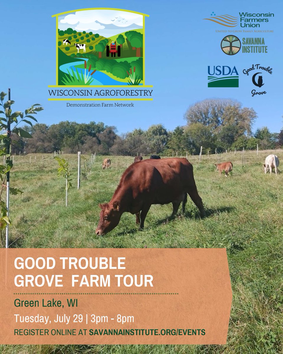 We hope you'll join us at an event this summer! 

We have some exciting events coming up soon across Wisconsin, Illinois, and Indiana. These are great opportunities to get to know our organization and see #agroforestry in action. Find an event near you at savannainstitute.org/events/