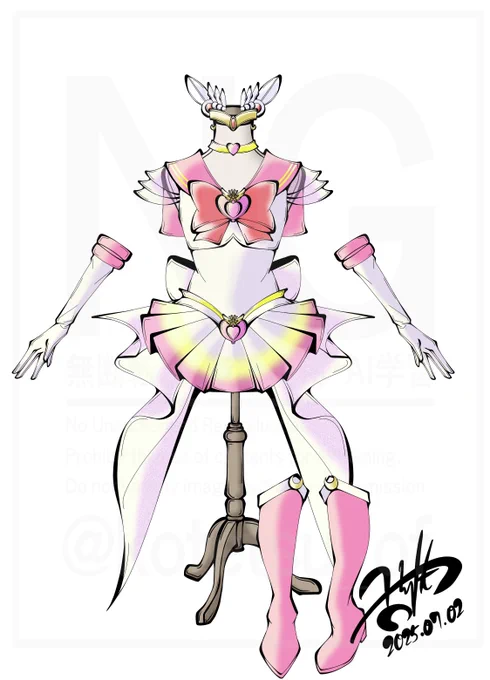 スーパーセーラーちびムーン描き上がりました
