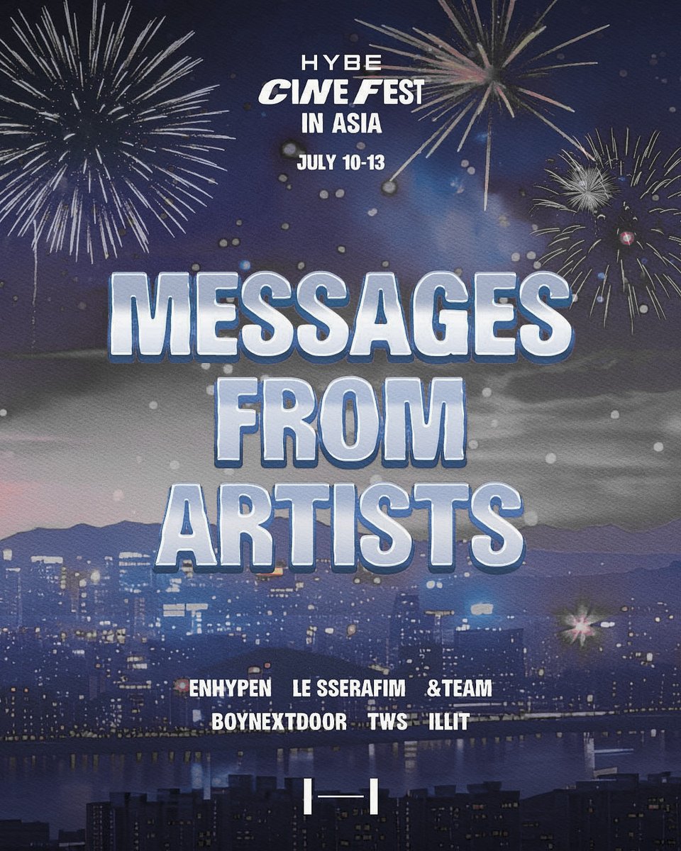 Noctalycan's tweet photo. ㅤ
as if july just snuck up on us like that, huh? and you know what july means... hybe cine fest is getting super close! 🎬✨ and here's a little sneak peek of our handwritten messages! we really hope you feel it. get ready for hybe cine fest, ‘caus it's gonna be a blast!
ㅤ https://t.co/vpqGu2hUKl