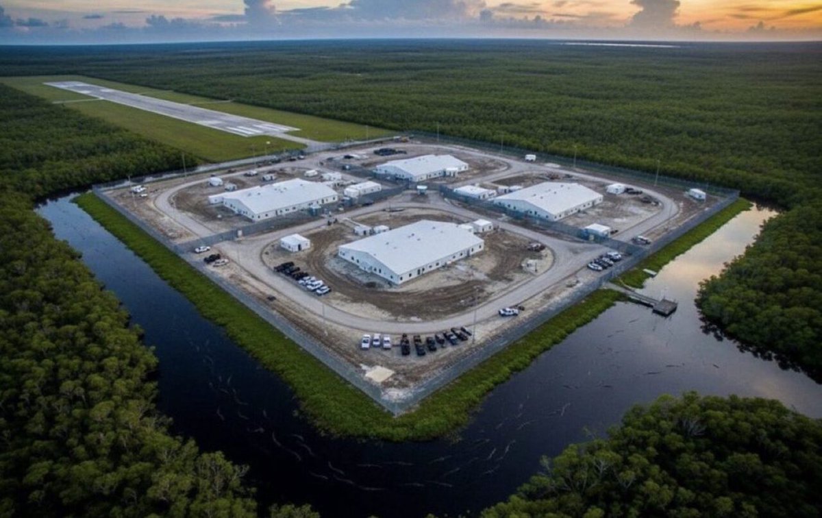 StatusQro's tweet photo. Alligator Alcatraz: la cárcel que usa caimanes como guardias https://t.co/X0O1atFrOb https://t.co/xvi6xVsqLO https://t.co/FAbkfevxqs