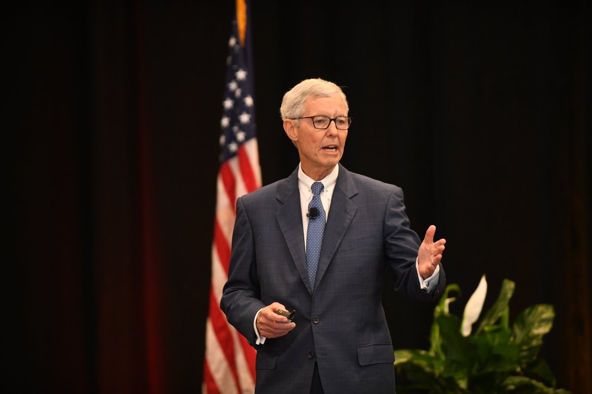 Special thanks to @Coterra Energy Chairman, CEO &amp; President Tom Jorden for serving as luncheon keynote at our 71st Annual Meeting. Tom’s thought-provoking presentation – “The World of Energy 2025” – was loaded with updated industry insight, perfect for a room full of landmen!