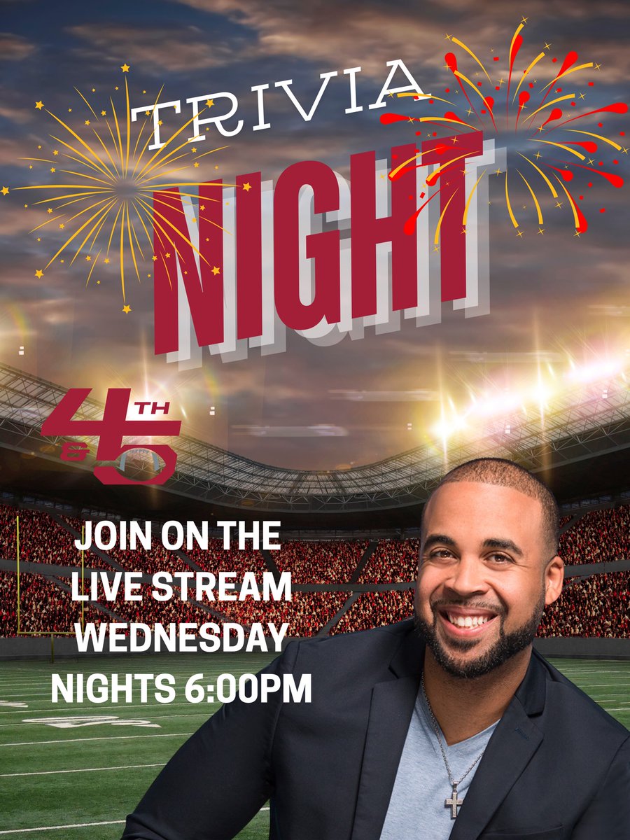 Don't forgot to hop on the stream (Twitter,YouTube, and Facebook) and play Trivia tonight for a chance to win Cash!!!  #wps <a href="/dj45williams/">D.J. Williams</a>