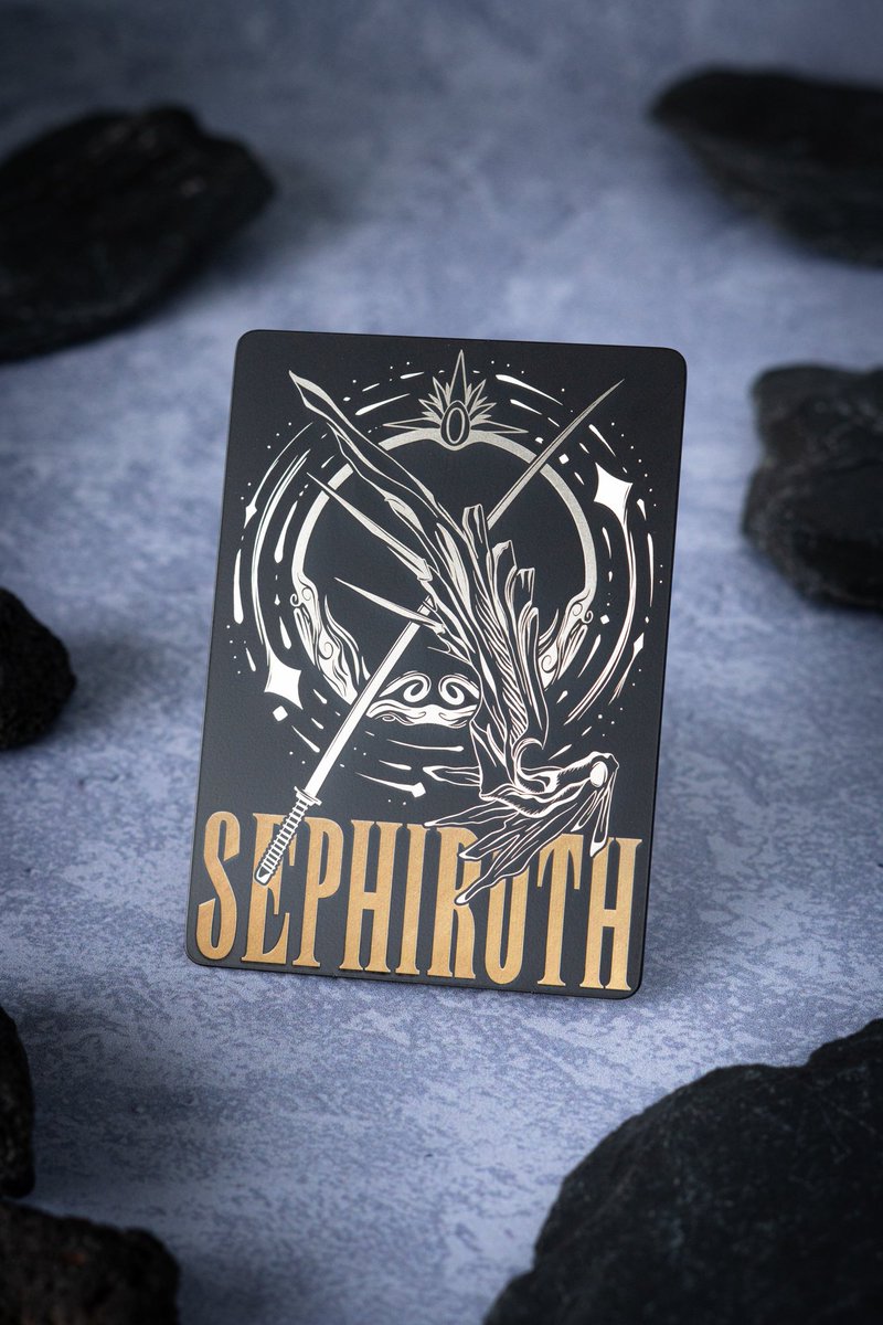 My stainless steel Sephiroth Emblems 🙂‍↕️