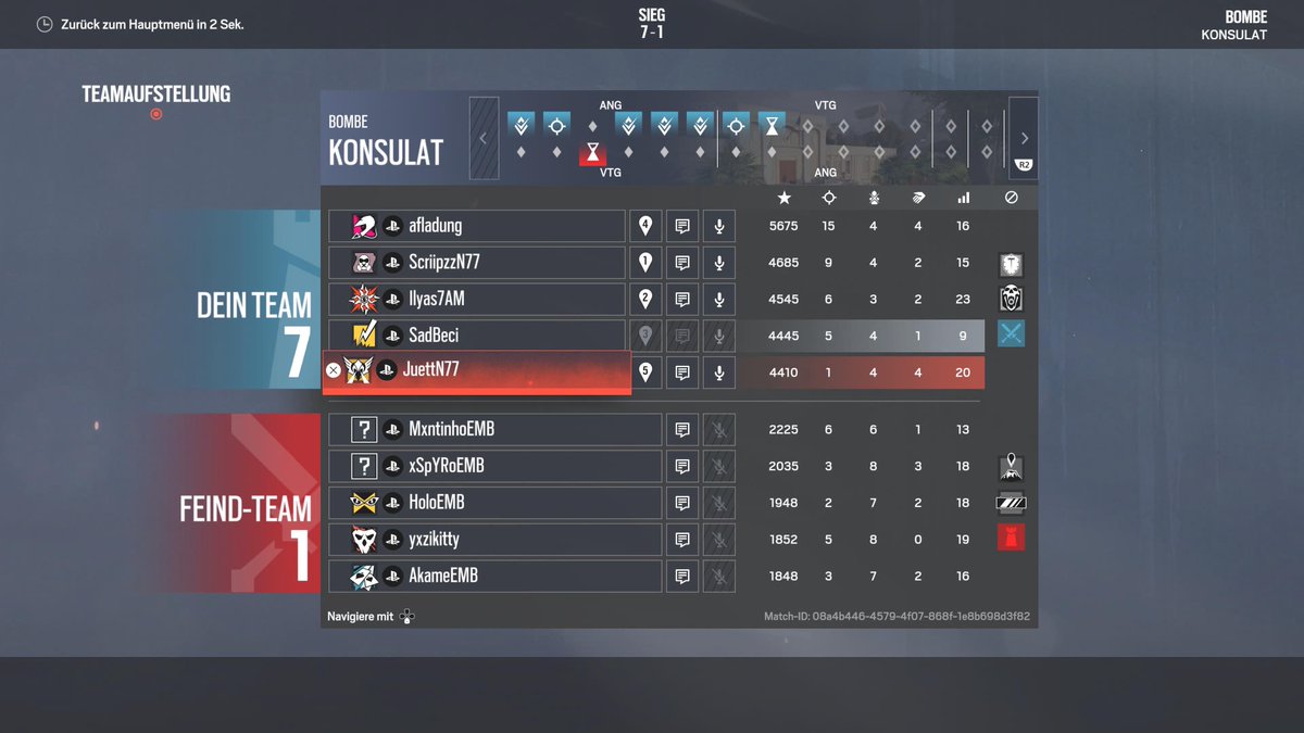 Nexus77 Esports (@nexus77esports) on Twitter photo MATCH RESULTS๐ฃ
Our console main won very strong against <a href="/embitionec/">Embition EC</a> in <a href="/EMS_R6/">EUROPEAN MASTERS SERIES</a>
GGWP
Line-up:
<a href="/afladung0/">ๅ
ใชใ็ฉบ่๐ง๐ฆ</a>
<a href="/Ilyas_0344/">Ilyas๐</a>
<a href="/SadBeci/">Beci</a>
<a href="/xScriipzz11/">Scriipzz</a>
<a href="/MrJuett/">Juett</a> MATCH RESULTS๐ฃ
Our console main won very strong against <a href="/embitionec/">Embition EC</a> in <a href="/EMS_R6/">EUROPEAN MASTERS SERIES</a>
GGWP
Line-up:
<a href="/afladung0/">ๅ
ใชใ็ฉบ่๐ง๐ฆ</a>
<a href="/Ilyas_0344/">Ilyas๐</a>
<a href="/SadBeci/">Beci</a>
<a href="/xScriipzz11/">Scriipzz</a>
<a href="/MrJuett/">Juett</a>