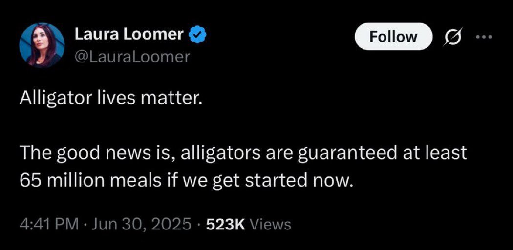 #ALERTA.🧵Si el mensaje (SOLUCIÓN FINAL) no viniera de una de las personas nací y sionistas más influyentes del partido republicano (Laura Loomer), amiga íntima del lunático Donald Trump y su asesora, vaya y venga. 65 MILLONES de latinos serán objeto de la xenofobia y racismo USA
