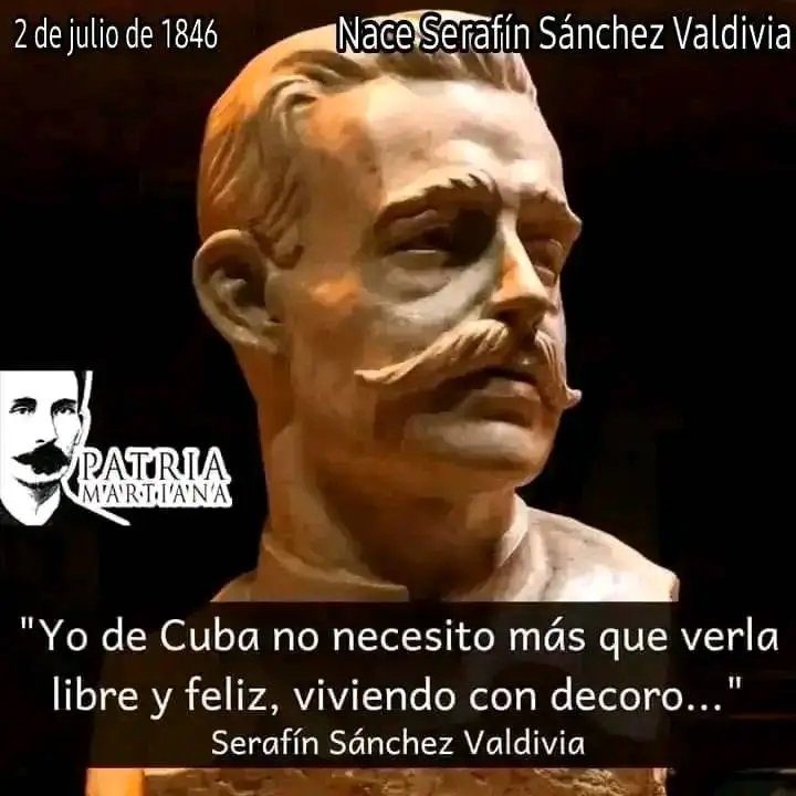 <a href="/DrRobertoMOjeda/">Dr. Roberto Morales Ojeda</a> <a href="/DiazCanelB/">Miguel Díaz-Canel Bermúdez</a> <a href="/PartidoPCC/">Partido Comunista de Cuba</a> <a href="/PresidenciaCuba/">Presidencia Cuba 🇨🇺</a> <a href="/IzquierdaUnida/">Izquierda Unida🔻🇵🇸</a> <a href="/DeZurdaTeam_/">DeZurdaTeam 📳</a> <a href="/MeyvisEstevezE/">Meyvis Estevez Echevarría</a> <a href="/cubacooperaven/">Misión Médica Cubana en Venezuela</a> <a href="/GHNordelo5/">Gerardo Hdez. Nordelo</a> <a href="/unidad_central/">Unidad Central de Cooperación Médica</a> <a href="/cubadebatecu/">Cubadebate</a> Serafín Sánchez Valdivia: héroe de las tres guerras de independencia.
La marcha no se detiene.
#SanctiSpíritusEnMarcha 
#LaLuchaNoHaCesado 
<a href="/DeivyPrezMartn1/">Deivy Pérez Martín</a> 
<a href="/AlexisLorente74/">Alexis Lorente Jiménez</a>
