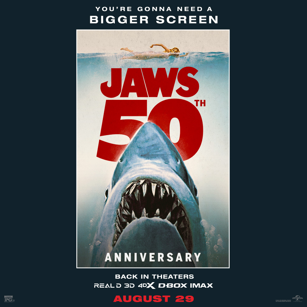 Come on in, the water’s fine 🦈🩸 Steven Spielberg’s horror masterpiece JAWS returns to the big screen to celebrate its 50th Anniversary Friday, August 29th! Tickets are on sale now 🎟️ 

readingcinemas.com