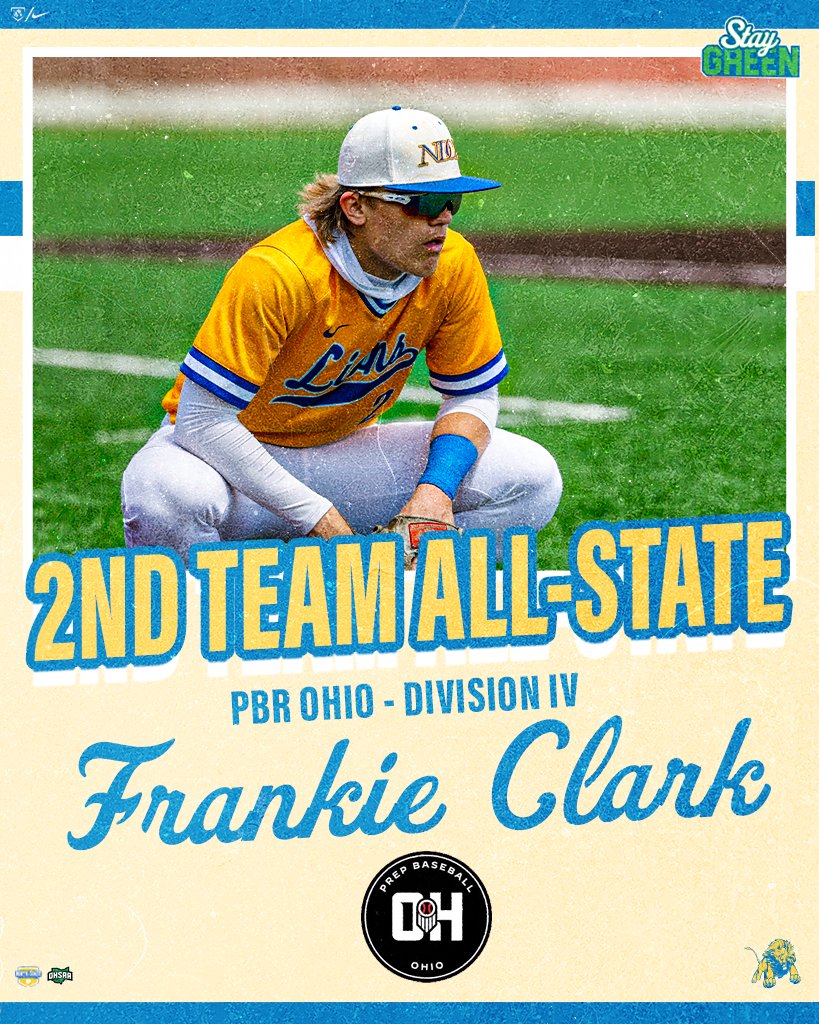 NDCL Baseball (@ndcl_baseball) on Twitter photo Congratulations to Senior Frankie Clark who was recently named <a href="/PrepBaseballOH/">Prep Baseball Ohio</a> DIV 2nd Team All-State‼️
Good luck at Eastern Michigan, Frankie 🟢
#WeAreNDCL | #STAYGREEN🟢 Congratulations to Senior Frankie Clark who was recently named <a href="/PrepBaseballOH/">Prep Baseball Ohio</a> DIV 2nd Team All-State‼️
Good luck at Eastern Michigan, Frankie 🟢
#WeAreNDCL | #STAYGREEN🟢