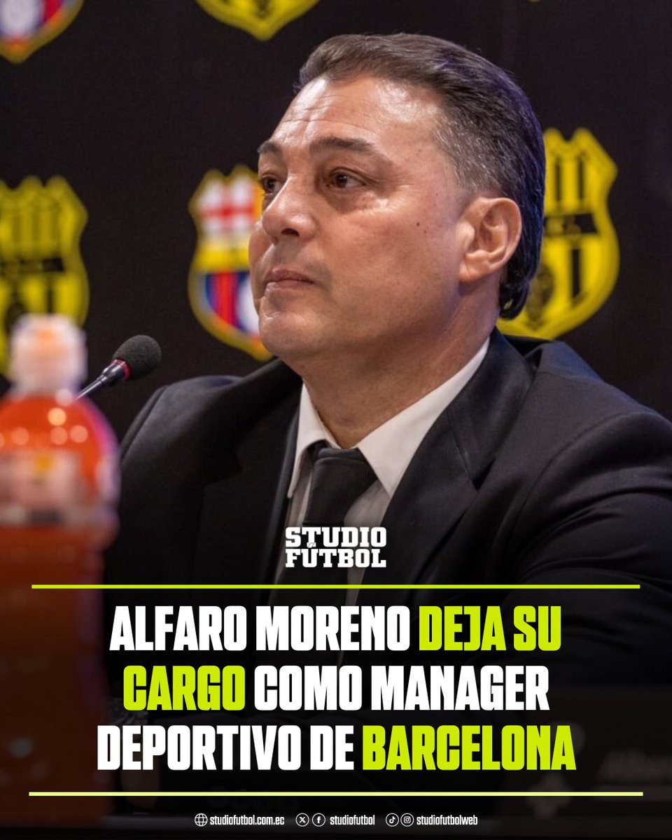 🚨🟡⚽Alfaro Moreno deja su cargo como manager deportivo de Barcelona ➡️ buff.ly/uhXNRLO