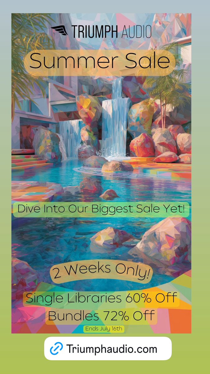 Black Friday prices in July!! 2 weeks only! Everything 60-74% off - best sale since Nov 2024!
triumphaudio.com