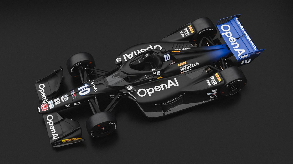 dc_colombo's tweet image. As a lover of good race car #liveries, this one from @CGRTeams, highlighting the team's #Partnership with @OpenAI, really stands out. Clean, crisp, with no non-sensical shapes, stripes, mixed colors.  Makes a statement, and that's what it's all about. Well done.