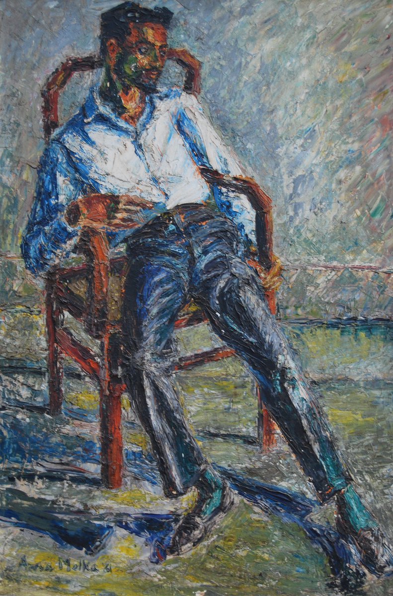 zzfoundation's tweet photo. Portrait of Colin David by Anna Molka #pakistanipaintings #iconicworks https://t.co/Za4QJOgtdr