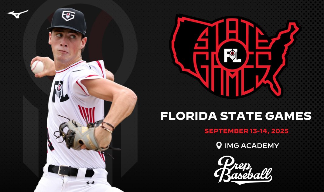 Prep Baseball Florida (@prepbaseballfl) on Twitter photo ๐ซ ๐
๐ฅ๐จ๐ซ๐ข๐๐ ๐๐ญ๐๐ญ๐ ๐๐๐ฆ๐๐ฌ ๐ซ
The Florida State Games will bring together the top prospects in the 2026-2029 classes for an elite, two-day showcase.
๐ ๐๐จ๐๐๐ญ๐ข๐จ๐ง: IMG Academy โ Bradenton, FL
๐
๐๐๐ญ๐: September 13th-14th, 2025
First-round invites will be ๐ซ ๐
๐ฅ๐จ๐ซ๐ข๐๐ ๐๐ญ๐๐ญ๐ ๐๐๐ฆ๐๐ฌ ๐ซ
The Florida State Games will bring together the top prospects in the 2026-2029 classes for an elite, two-day showcase.
๐ ๐๐จ๐๐๐ญ๐ข๐จ๐ง: IMG Academy โ Bradenton, FL
๐
๐๐๐ญ๐: September 13th-14th, 2025
First-round invites will be
