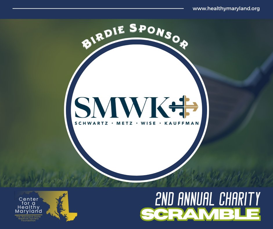 We are happy to have Schwartz, Metz, Wise &amp; Kauffman, P.A. swing into action for a cause, sponsoring our 2nd annual Charity Golf Scramble, thank you for your support! events.golfstatus.com/event/2ndAnnua…
#GolfForACause #ColumbiaMD #MDGolf
