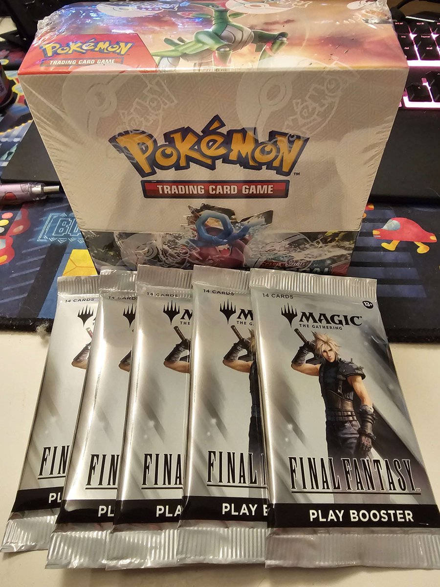 HEADS UP!!! Tomorrow we'll do gacha rolls THEN WE'RE GONNA BUST OPEN A LOT OF BOOSTER PACKS! Pokémon AND MTG (5 packs)!! Just in case that's your cup of tea!