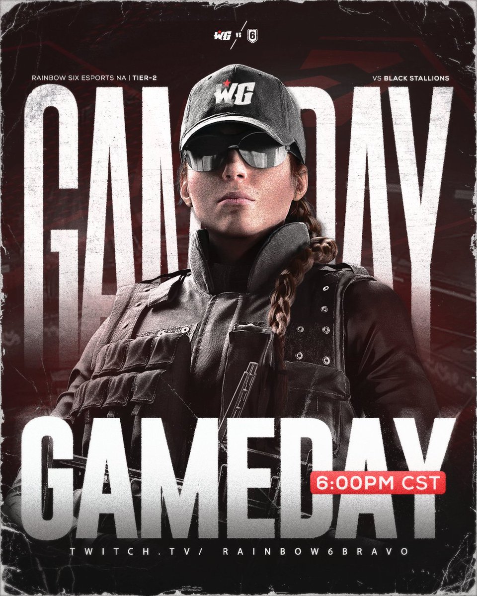 Regrouped, refocused, ready for redemption!

🆚Black Stallions
🕖6PM CST | 7PM EST
📺twitch.tv/rainbow6bravo

#MostWanted