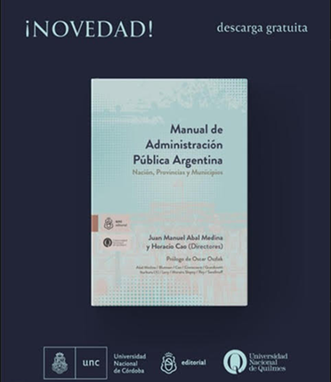ciap_uba's tweet photo. 📘 Ya está disponible el "Manual de Administración Pública Argentina: Nación, Provincias y Municipios".
🔗https://t.co/duyfc745pC
🧠Participan como autores Horacio Cao, Gustavo Blutman y Melina Levy, investigadores del CIAP, institución que además auspicia esta publicación. https://t.co/T98zJW0OA4