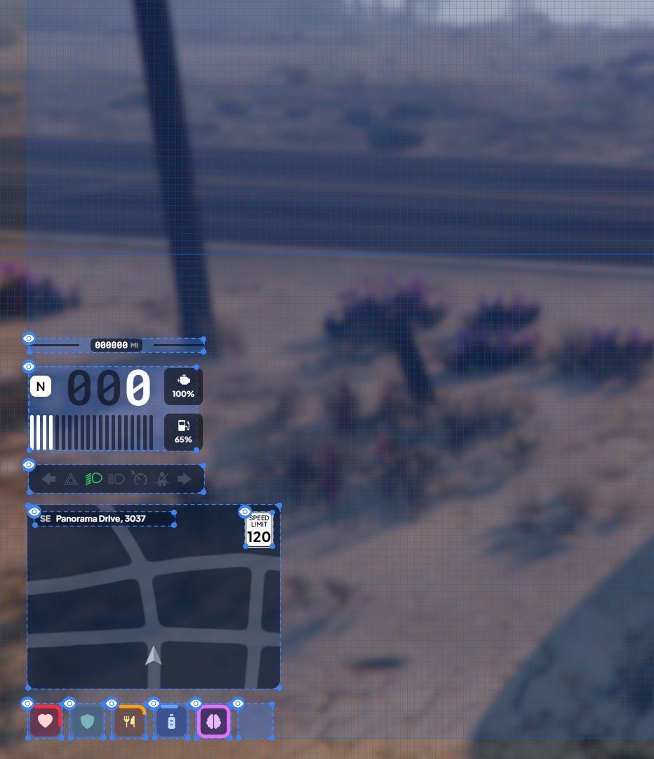 elevenproject_'s tweet image. 🎛️ Personalización máxima de HUD

- 🔄 Mueve cada elemento donde quieras
- 🔍 Ajusta el tamaño: más grande o más pequeño
- 🧩 Organízalo a tu gusto, sin restricciones
- 🧭 Más de 6 velocímetros distintos

discord.gg/elevenproject