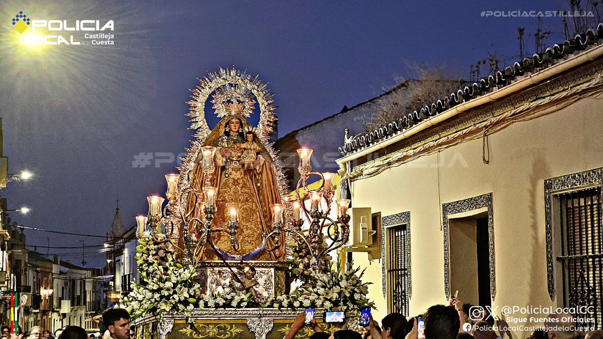 POLICIA LOCAL CASTILLEJA DE LA CUESTA (@policialocalcc) on Twitter photo En estos momentos la Virgen de Guia <a href="/APVirgendeGuia/">Asociación Parroquial Ntra. Sra. de Guía</a> se encuentra en Calle Enmedio realizando su tradicional saludo a la corporación municipal <a href="/CastillejaCta/">Ayuntamiento de Castilleja de la Cuesta</a>
Cortes activos en la mencionada vía.
Respete la señalización circustancial y las indicaciones.
#PoliciaCastilleja En estos momentos la Virgen de Guia <a href="/APVirgendeGuia/">Asociación Parroquial Ntra. Sra. de Guía</a> se encuentra en Calle Enmedio realizando su tradicional saludo a la corporación municipal <a href="/CastillejaCta/">Ayuntamiento de Castilleja de la Cuesta</a>
Cortes activos en la mencionada vía.
Respete la señalización circustancial y las indicaciones.
#PoliciaCastilleja