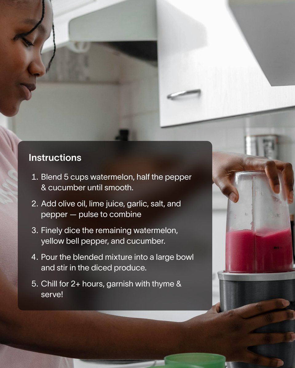 MyViome's tweet image. 🥣 Cold soup? Hot tip.
This refreshing Watermelon Gazpacho is packed with hydration, antioxidants, and summer flavor.
No cooking. Just blend, chill, and enjoy. 🍉🌿
Try it and tag us with your creation!
📖 viome.com/blog/cool-down…