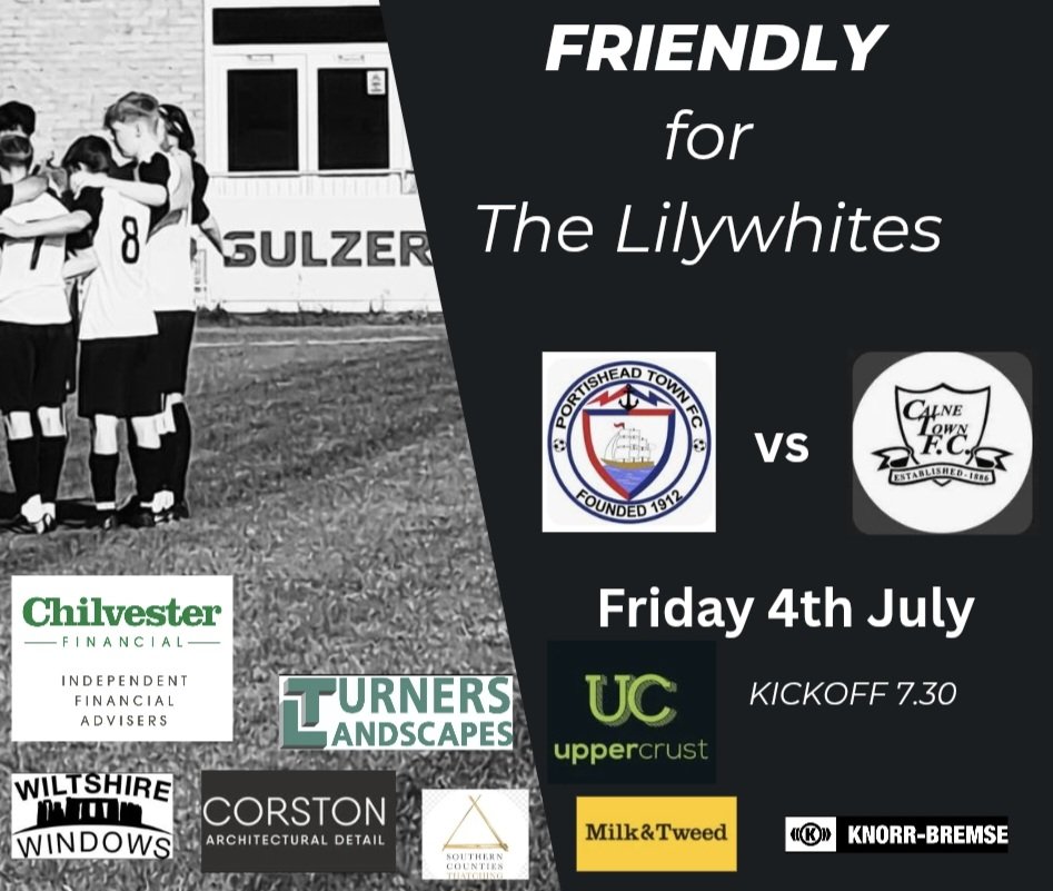 Calne Town FC (@calnetownfc) on Twitter photo ☆☆ Friday Night Action ☆☆
Friday night we have an away fixtures to Portishead Town FC, come and support The Lilywhites, kickoff 7.30pm.
Also Portishead Town FC is making FREE ENTRY for freebies Friday👏👏
⚪️⚫️⚪️⚫️ ☆☆ Friday Night Action ☆☆
Friday night we have an away fixtures to Portishead Town FC, come and support The Lilywhites, kickoff 7.30pm.
Also Portishead Town FC is making FREE ENTRY for freebies Friday👏👏
⚪️⚫️⚪️⚫️