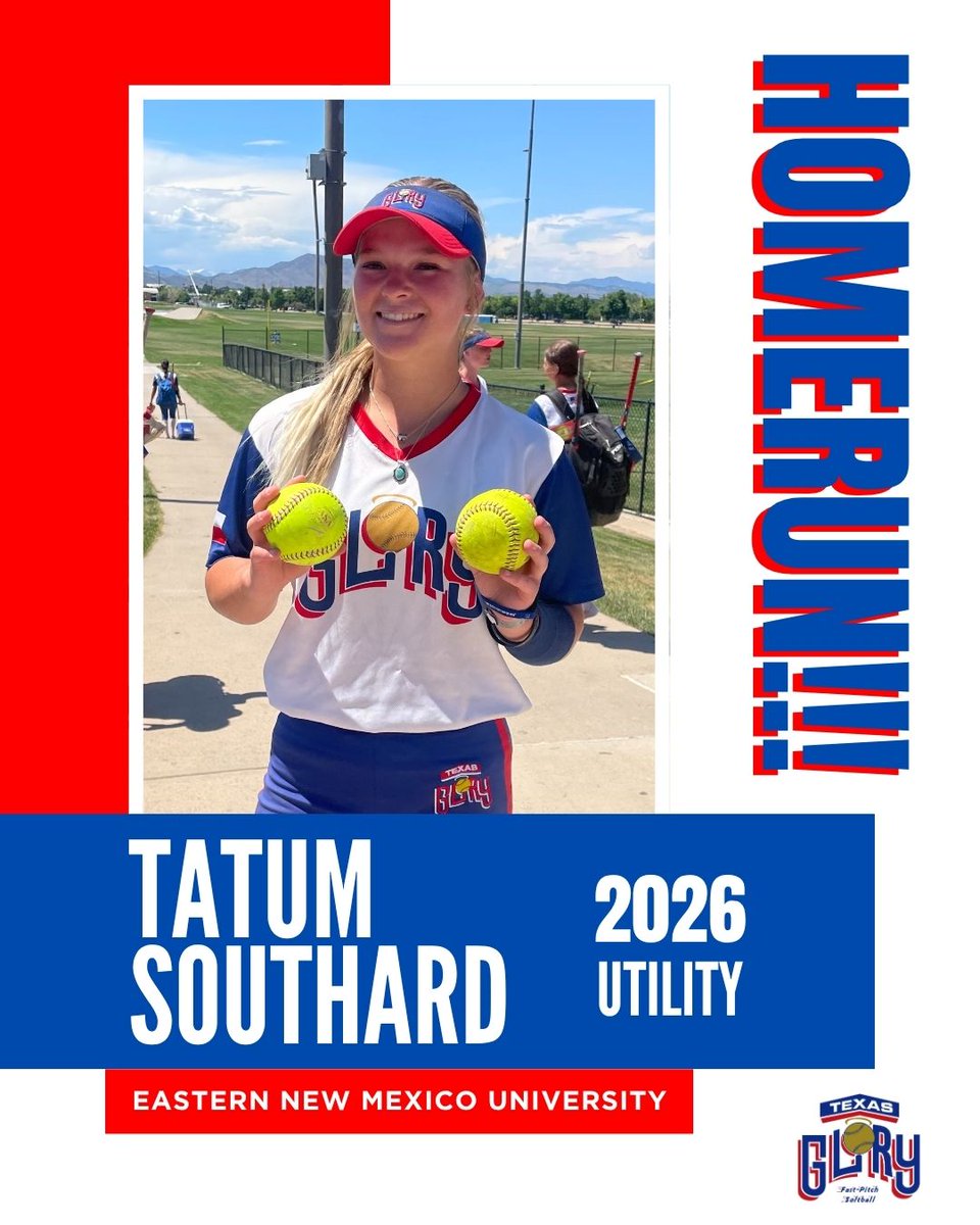 The fireworks started early at the Colorado Sparkler as our Tatum Southard (2026, Eastern New Mexico University Commit) hit TWO homeruns on the day...one in each game! Way to go Tatum!!! ❤️🎇❤️