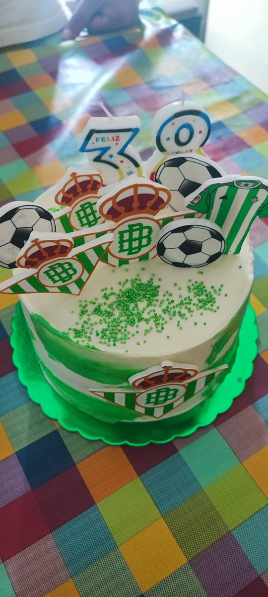Que os parece mi tarta de cumpleaños 💚🎂 <a href="/RealBetis/">Real Betis Balompié 🌴💚</a>