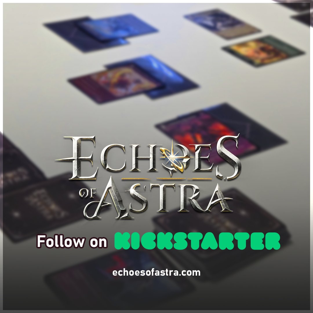 Kickstarter prelaunch page is live! Echoes of Astra is  created by artists and designed by game dev veterans. 

Find out more at:
kickstarter.com/projects/echoe…

#tcg #kickstarter #artists #tradingcardgame