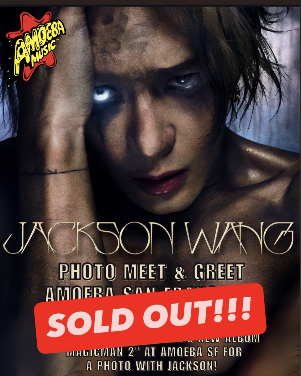Amoeba San Francisco (@amoebasf) on Twitter photo We have officially sold out of <a href="/JacksonWang852/">Jackson Wang</a> pre-orders!
Thank you to the Jackson Wang fans. ❤️🖤❤️ We have officially sold out of <a href="/JacksonWang852/">Jackson Wang</a> pre-orders!
Thank you to the Jackson Wang fans. ❤️🖤❤️